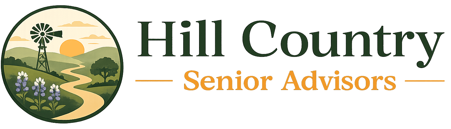 Hill Country Senior Advisors logo with windmill
