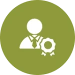 Achievement badge symbol in circle